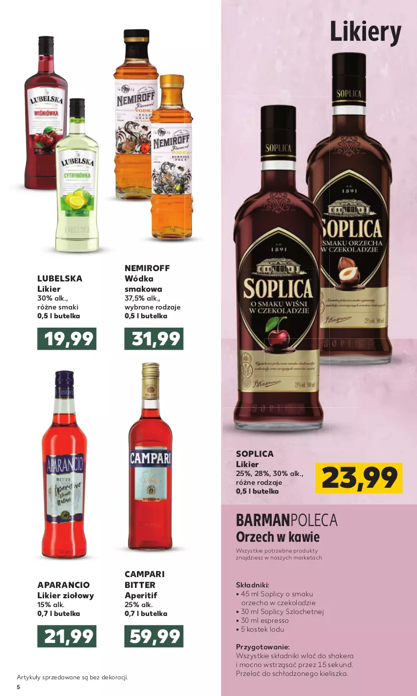 Gazetka promocyjna Kaufland - Oferta specjalna - ważna 10.11 do 24.11.2021 - strona 5 - produkty: 5 Sekund, Likier, Soplica, Stek, Wódka