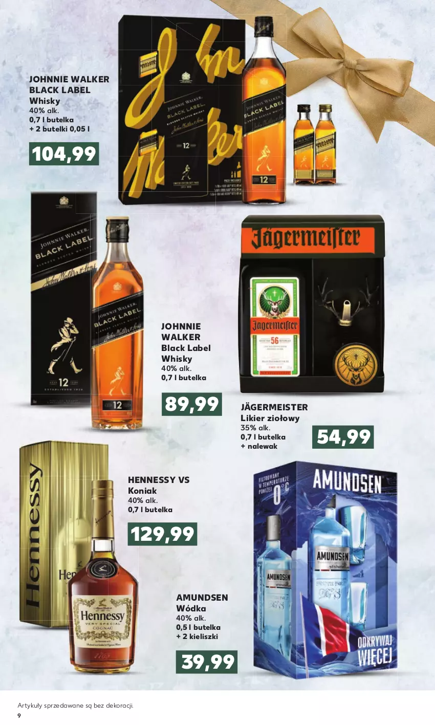 Gazetka promocyjna Kaufland - Oferta specjalna - ważna 10.11 do 24.11.2021 - strona 9 - produkty: Amundsen, Johnnie Walker, Lack, Likier, Whisky, Wódka