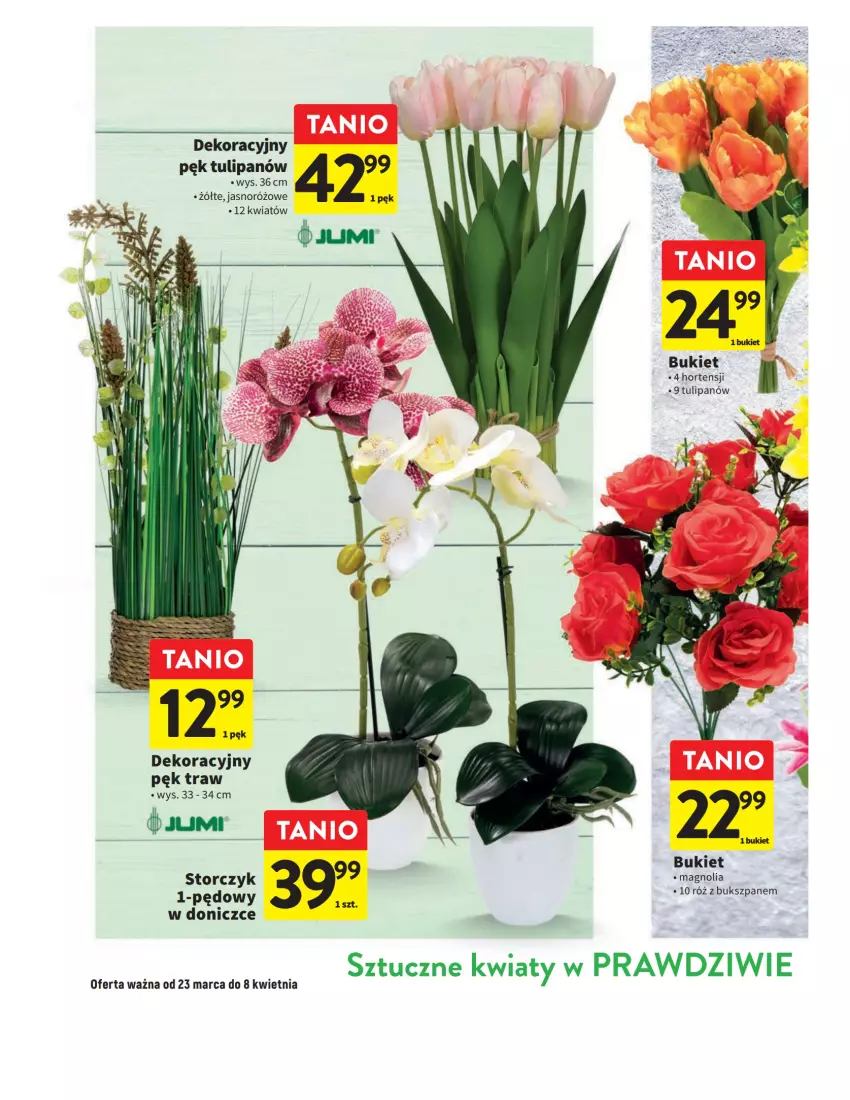 Gazetka promocyjna Intermarche - Gazetka Intermarche - ważna 23.03 do 08.04.2023 - strona 14 - produkty: Bukiet, Storczyk, Tulipan