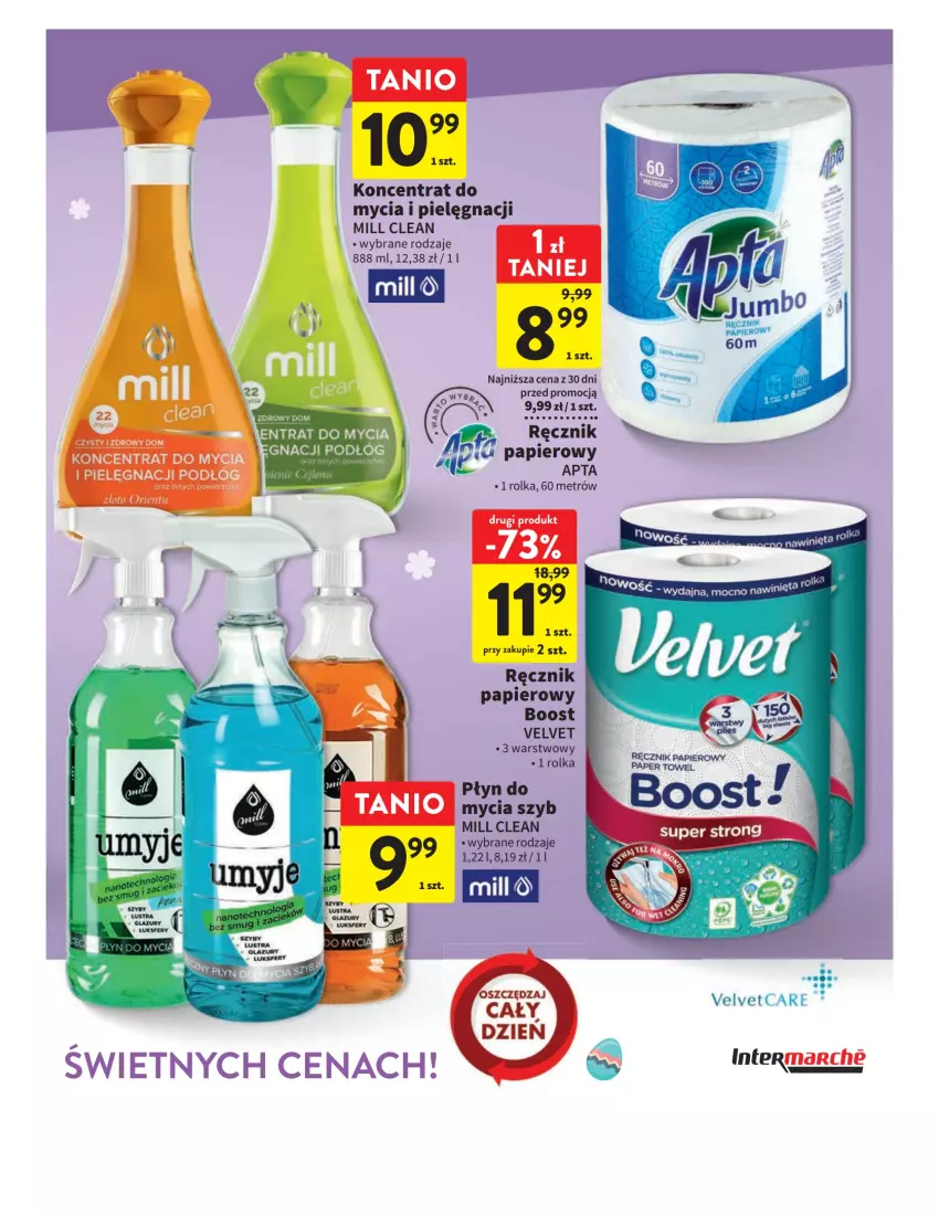 Gazetka promocyjna Intermarche - Gazetka Intermarche - ważna 23.03 do 08.04.2023 - strona 17 - produkty: Papier, Płyn do mycia, Ręcznik, Velvet