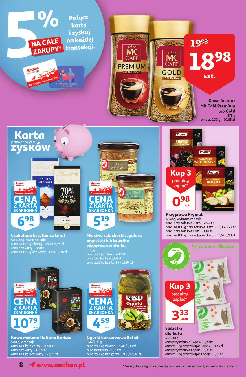 Gazetka promocyjna Auchan - przeNISKIE CENY z Maxi pakami Supermarkety - ważna 20.01 do 26.01.2022 - strona 8 - produkty: Kawa, Prymat