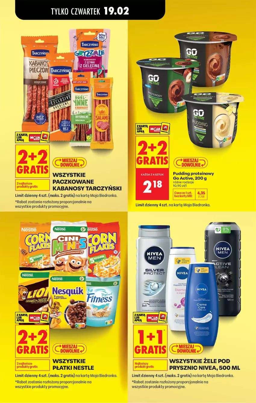 Gazetka promocyjna Biedronka - Od Czwartku - ważna 19.02 do 25.02.2026 - strona 17 - produkty: Gra, Kabanos, Nivea, Piec, Por, Pudding, Tarczyński