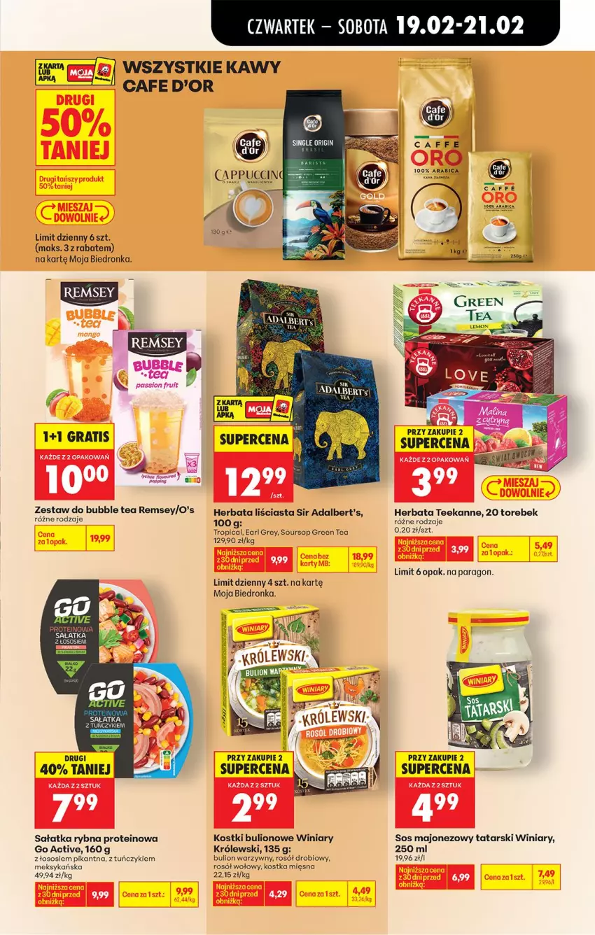 Gazetka promocyjna Biedronka - Od Czwartku - ważna 19.02 do 25.02.2026 - strona 51 - produkty: BIC, Bulion, Earl Grey, Fa, Gin, Gra, Herbata, Królewski, Lion, Majonez, Rosół, Rosół drobiowy, Rosół wołowy, Sałat, Sałatka, Sos, Teekanne, Tropical, Tuńczyk, Winiary