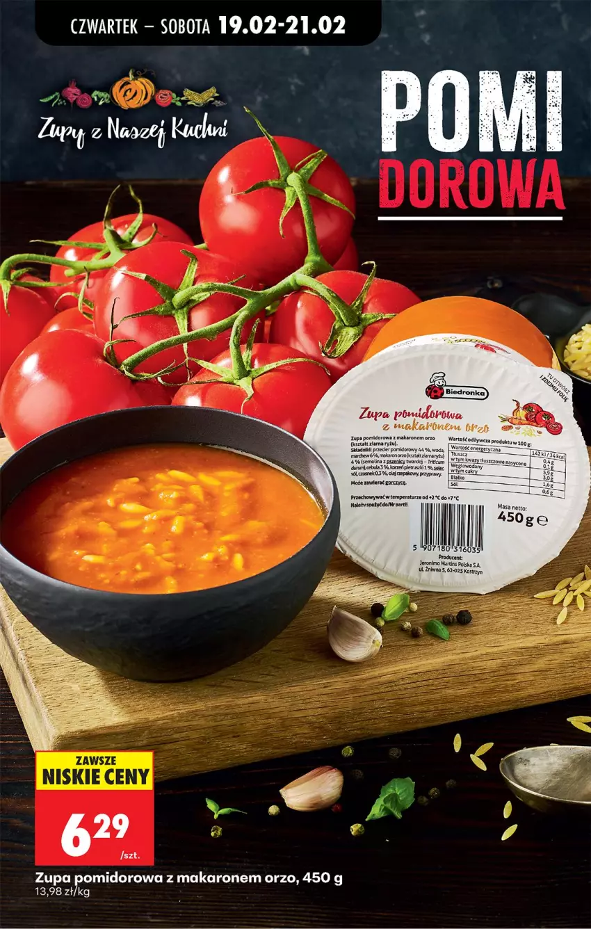 Gazetka promocyjna Biedronka - Od Czwartku - ważna 19.02 do 25.02.2026 - strona 72 - produkty: Cebula, Makaron, Olej, Przyprawy, Rum, Ryż, Sól, Tusz, Woda, Zupa, Zupa pomidorowa