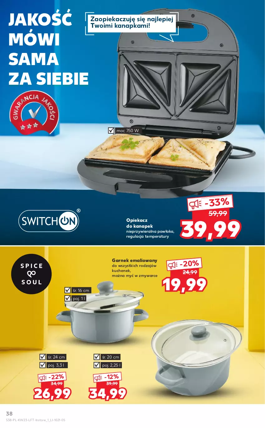 Gazetka promocyjna Kaufland - OFERTA TYGODNIA - ważna 10.06 do 16.06.2021 - strona 38 - produkty: Garnek, Opiekacz do kanapek