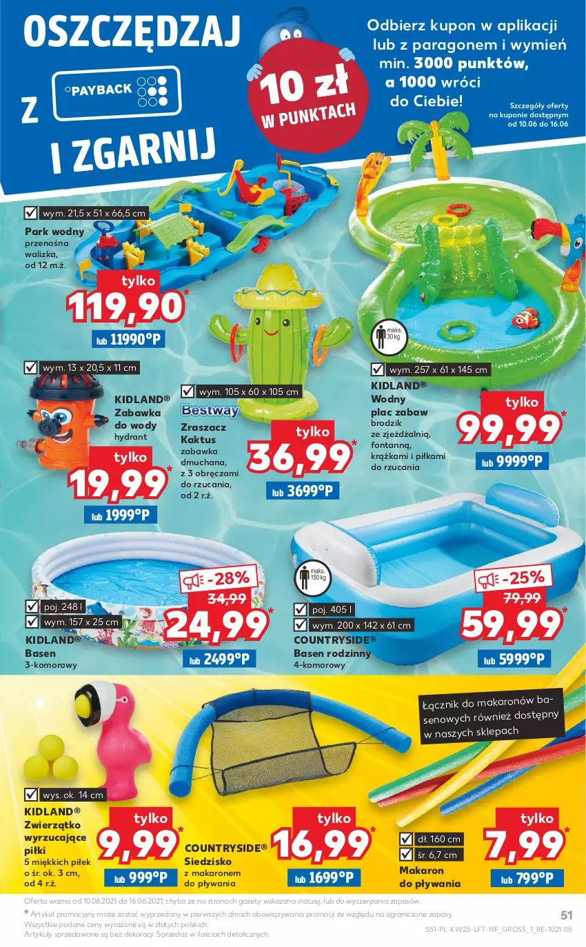 Gazetka promocyjna Kaufland - OFERTA TYGODNIA - ważna 10.06 do 16.06.2021 - strona 51 - produkty: Brodzik, Gra, Kaktus, Makaron, Siedzisko, Walizka, Zabawka