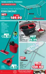 Gazetka promocyjna Kaufland - OFERTA TYGODNIA - Gazetka - ważna od 16.06 do 16.06.2021 - strona 36 - produkty: Piec, Por, Mop, Deska do prasowania, Rama, Vileda, Suszarka, Suszarka na pranie, Szufelka