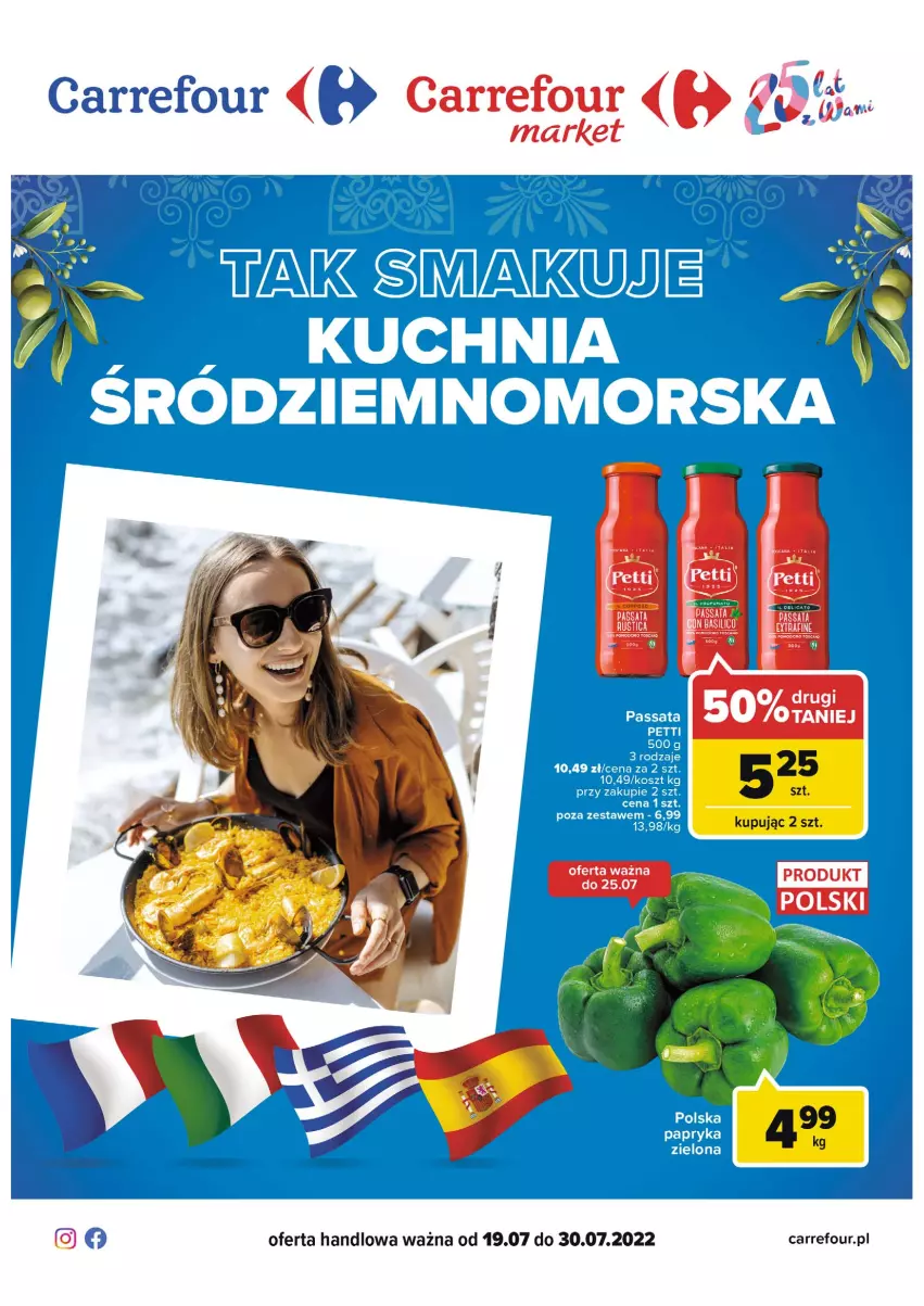 Gazetka promocyjna Carrefour - Gazetka Kuchnia śródziemnomorska - ważna 19.07 do 30.07.2022 - strona 1