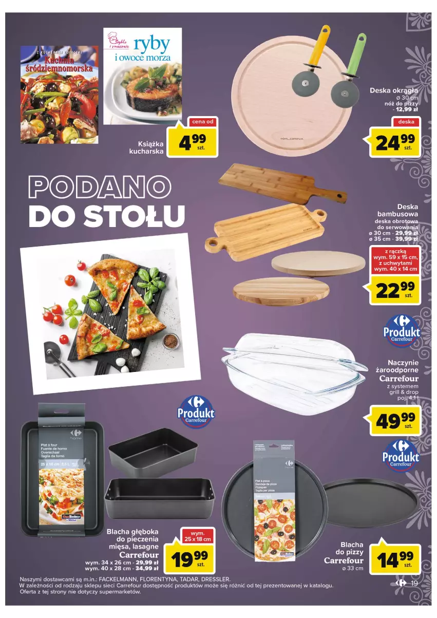 Gazetka promocyjna Carrefour - Gazetka Kuchnia śródziemnomorska - ważna 19.07 do 30.07.2022 - strona 19 - produkty: Dres, Fa, Grill, Książka, Lasagne, Piec, Por, Ser