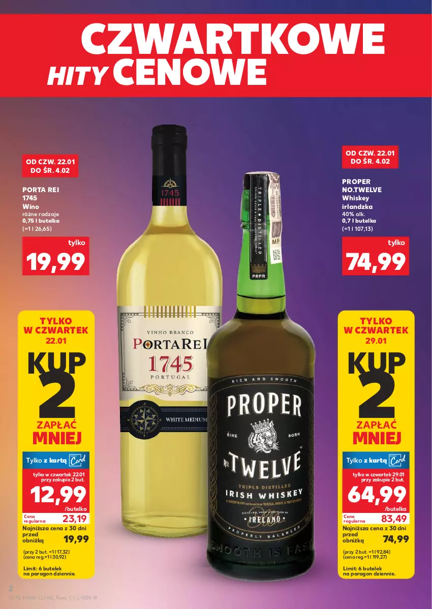 Gazetka promocyjna Kaufland - Barek Kauflandu - ważna 22.01 do 04.02.2026 - strona 2 - produkty: Por, Whiskey, Wino