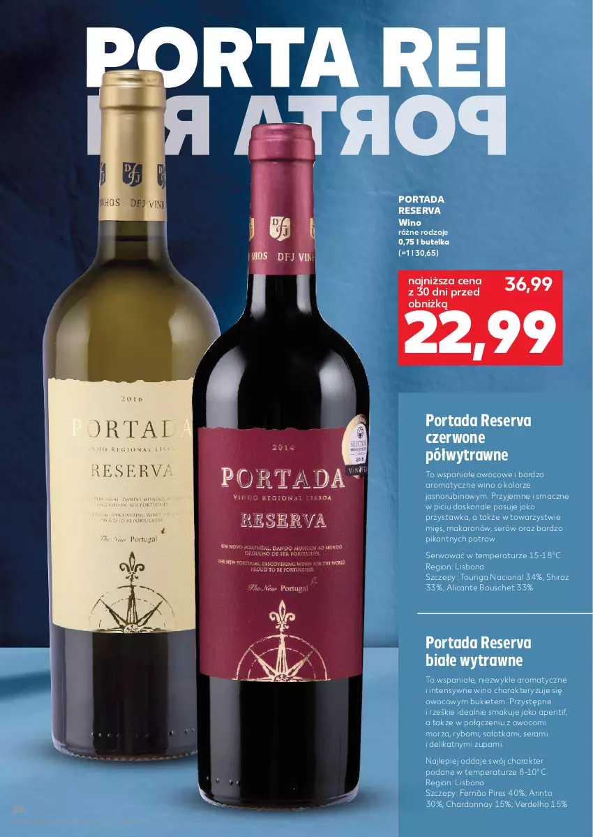 Gazetka promocyjna Kaufland - Barek Kauflandu - ważna 22.01 do 04.02.2026 - strona 26 - produkty: Bukiet, Chardonnay, Makaron, Por, Portada, Rubin, Ryba, Sałat, Sałatka, Ser, Shiraz, Wino, Zupa