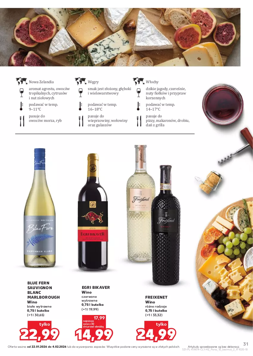 Gazetka promocyjna Kaufland - Barek Kauflandu - ważna 22.01 do 04.02.2026 - strona 31 - produkty: Gres, Grill, Gry, Jagody, Makaron, Nuty, Sauvignon Blanc, Wino, Wino białe, Wino czerwone