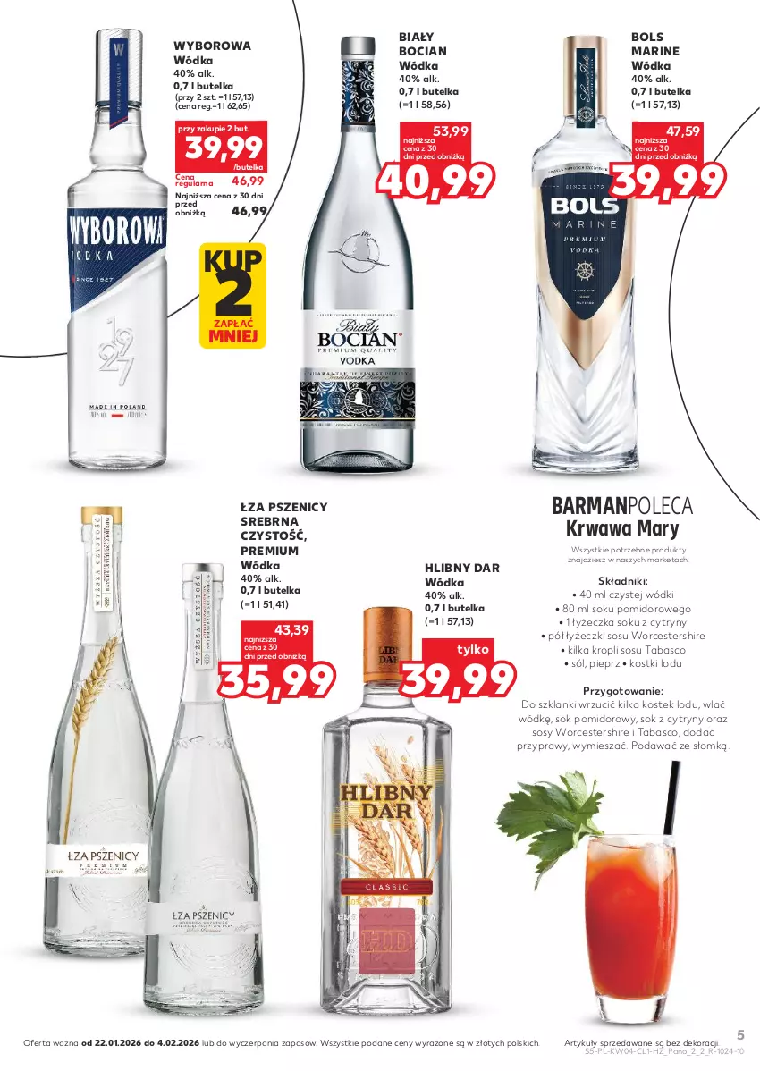 Gazetka promocyjna Kaufland - Barek Kauflandu - ważna 22.01 do 04.02.2026 - strona 5 - produkty: Biały Bocian, Bols, Cytryny, Lanki, Pieprz, Przyprawy, Sok, Sok pomidorowy, Sól, Sos, Stek, Wódka, Wyborowa