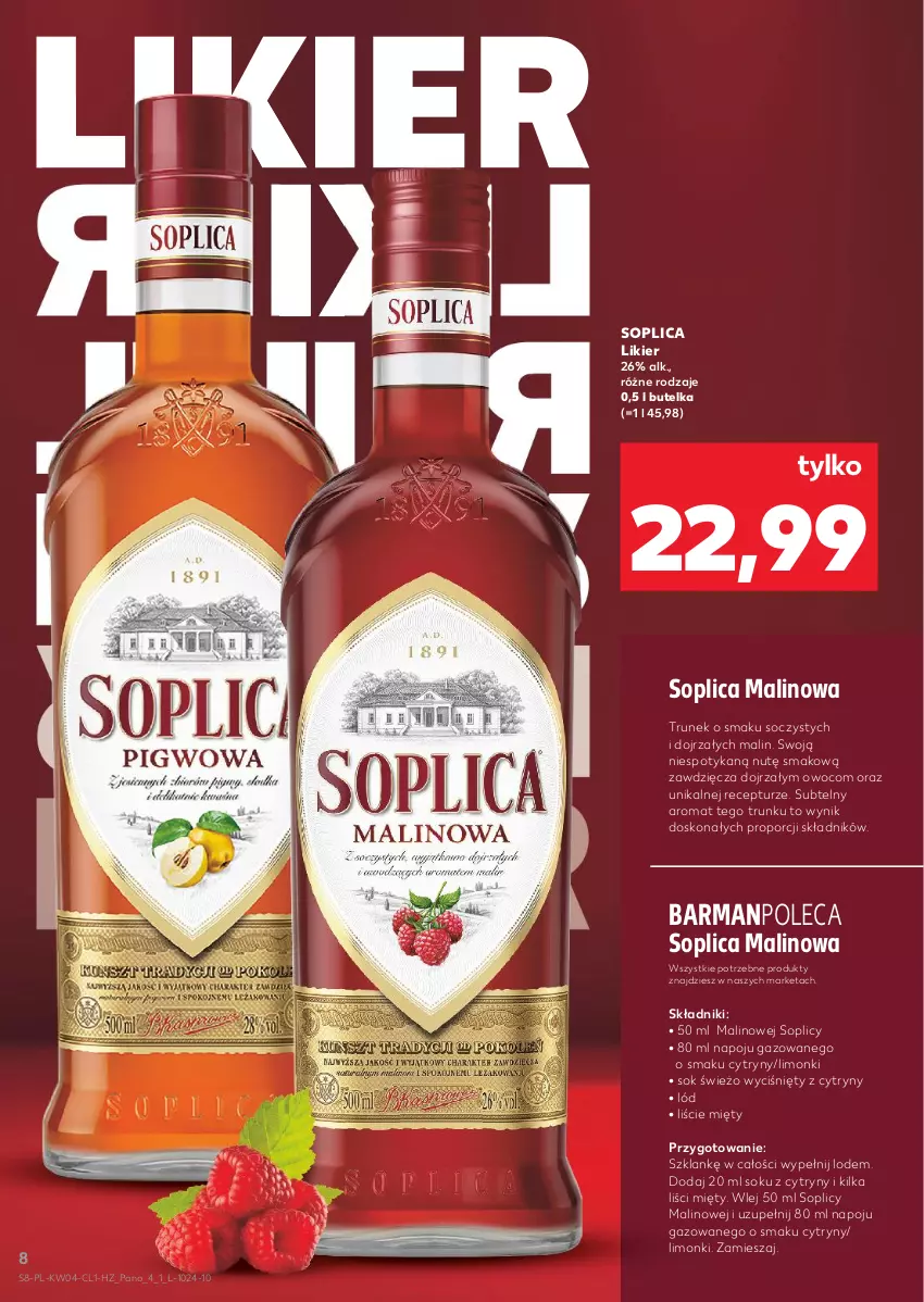 Gazetka promocyjna Kaufland - Barek Kauflandu - ważna 22.01 do 04.02.2026 - strona 8 - produkty: Cytryny, Likier, Por, Sok, Soplica