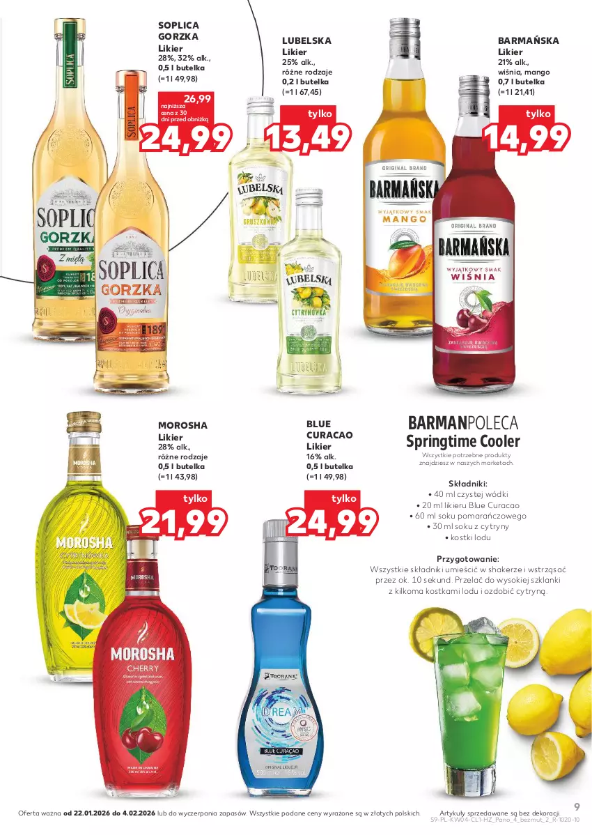 Gazetka promocyjna Kaufland - Barek Kauflandu - ważna 22.01 do 04.02.2026 - strona 9 - produkty: Cytryny, Lanki, Likier, Mango, Sok, Soplica