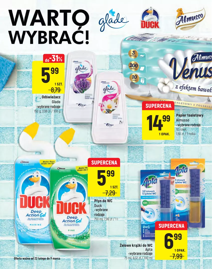 Gazetka promocyjna Intermarche - ważna 22.02 do 09.03.2022 - strona 20 - produkty: Duck, Płyn do wc