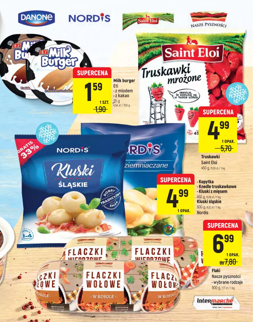 Gazetka promocyjna Intermarche - ważna 22.02 do 09.03.2022 - strona 7 - produkty: Burger, Flaki, Kakao, Knedle, Kopytka, Truskawki