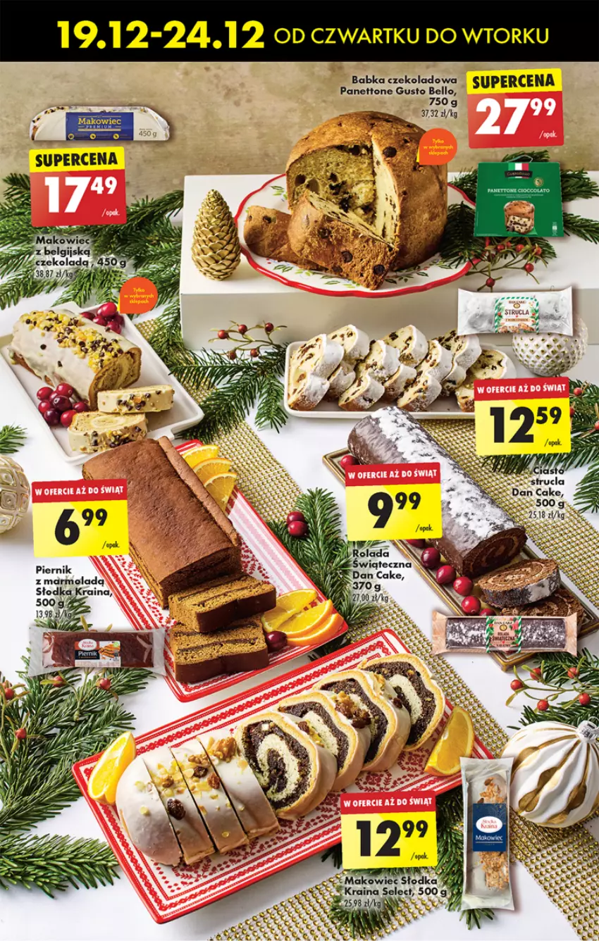 Gazetka promocyjna Biedronka - Od Czwartku - ważna 19.12 do 25.12.2024 - strona 23 - produkty: Babka, Bell, Dan Cake, Makowiec, Mola, Piernik