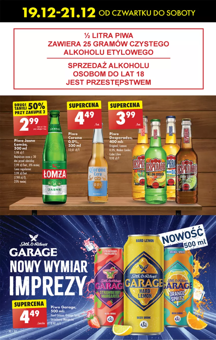 Gazetka promocyjna Biedronka - Od Czwartku - ważna 19.12 do 25.12.2024 - strona 61 - produkty: Gin, Gra, Melon, Piwa