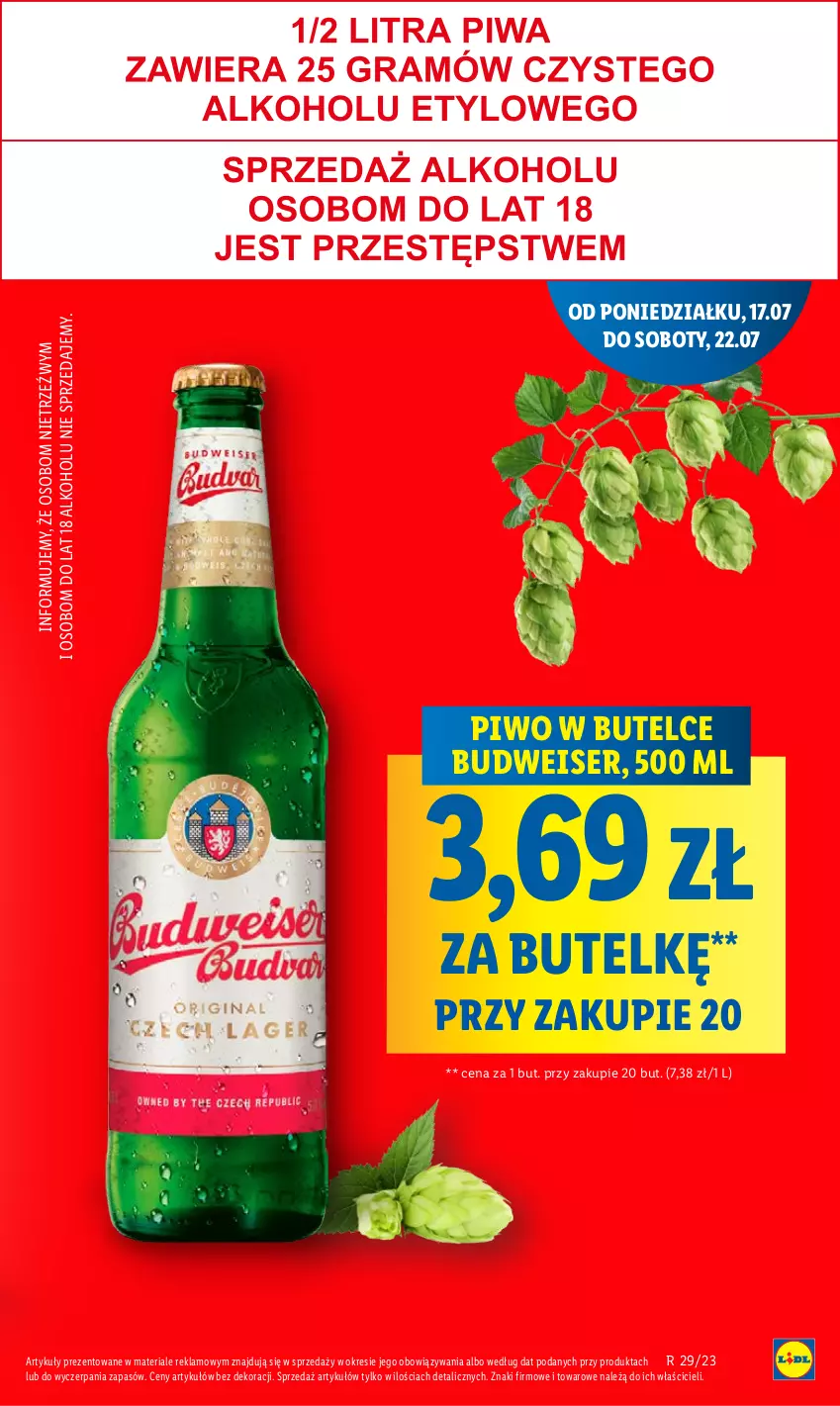 Gazetka promocyjna Lidl - GAZETKA - ważna 17.07 do 22.07.2023 - strona 13 - produkty: Piwo, Ser