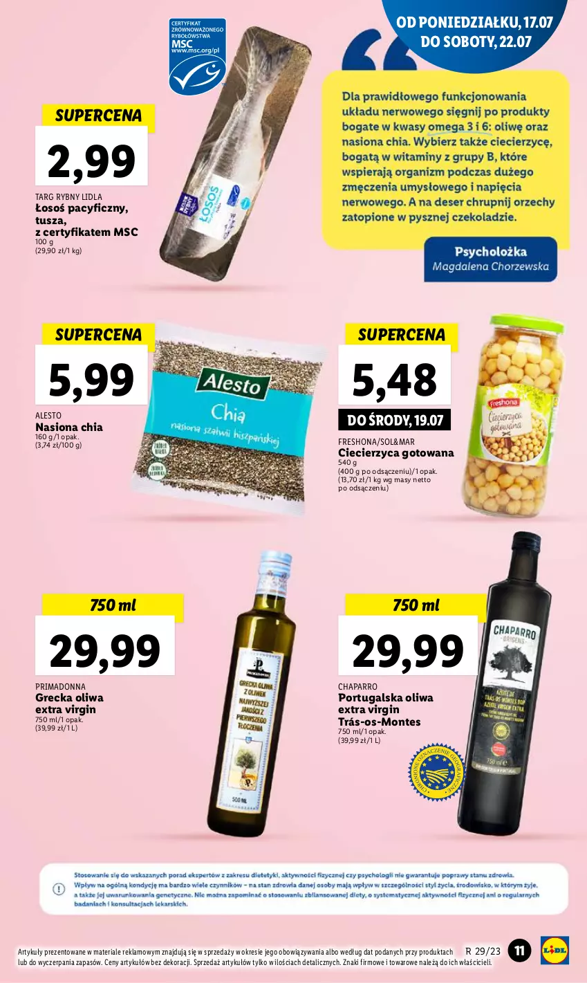 Gazetka promocyjna Lidl - GAZETKA - ważna 17.07 do 22.07.2023 - strona 41 - produkty: Chia, Gin, Monte, O nas, Oliwa, Por, Prima, Tusz