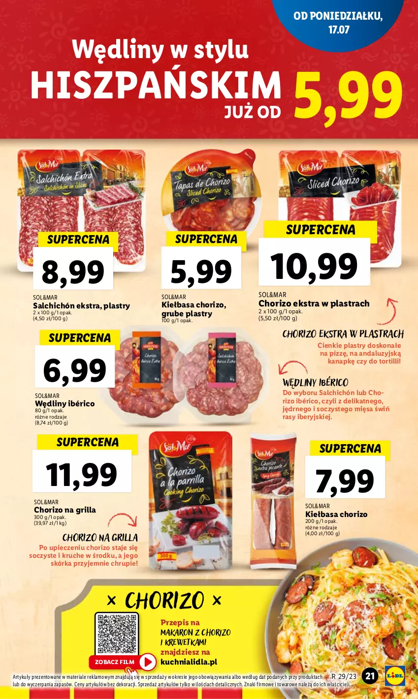 Gazetka promocyjna Lidl - GAZETKA - ważna 17.07 do 22.07.2023 - strona 55 - produkty: Grill, Kiełbasa, Kuchnia, Makaron, Piec