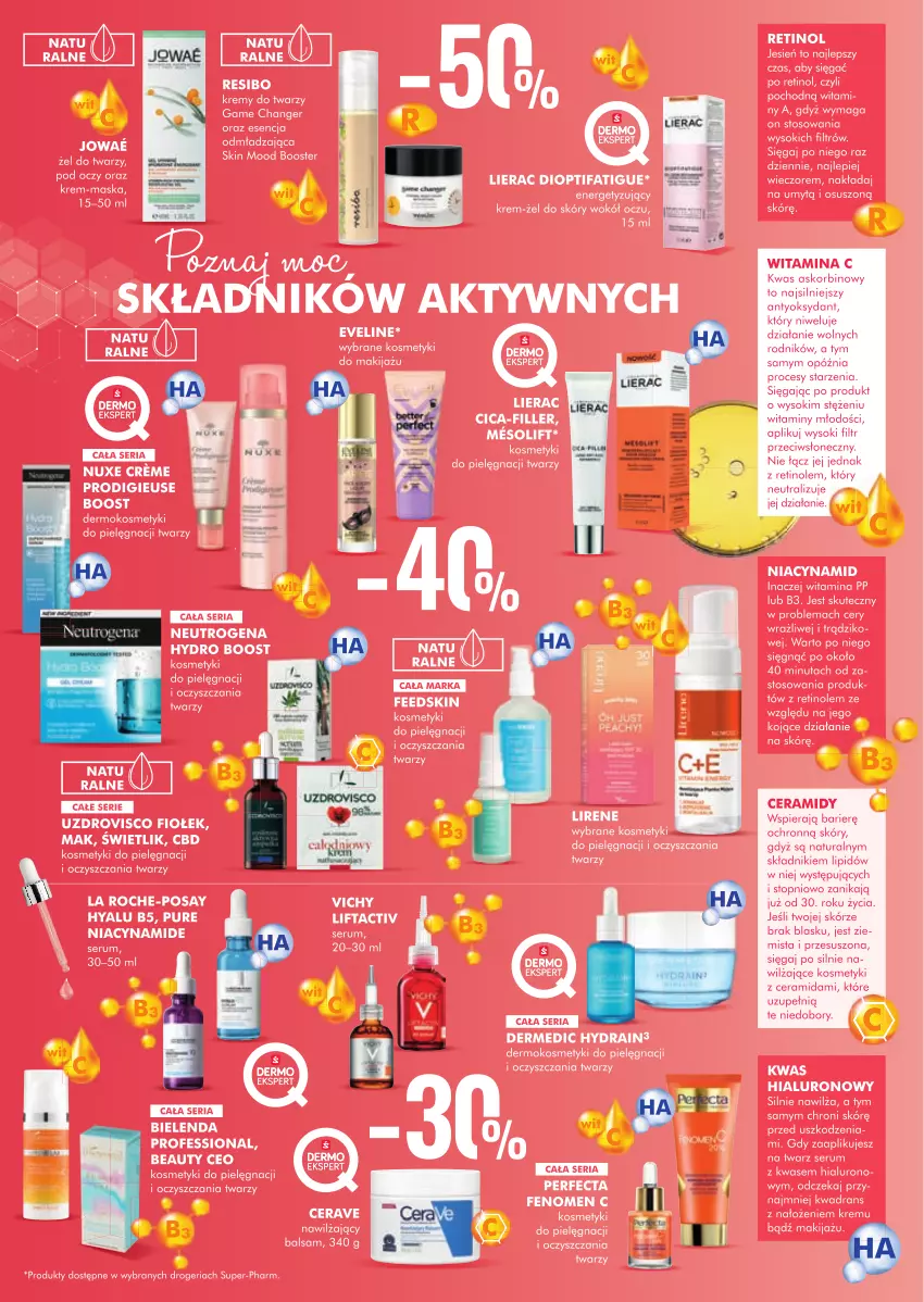 Gazetka promocyjna Super Pharm - Gazetka - ważna 21.10 do 23.10.2022 - strona 6 - produkty: Booster, Dermedic, Eveline, Fa, Kosmetyki do pielęgnacji, Kosz, Kotek, La Roche-Posay, Lierac, Lirene, Makijaż, Maska, Neutrogena, Pur, Rum, Ser, Serum, Sok, Talerz, Top, Vichy