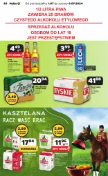 Gazetka promocyjna Netto - Od Poniedziałku - Gazetka - ważna od 06.07 do 06.07.2024 - strona 20 - produkty: Piwa, Piwo, Gra, Kasztelan, Tyskie, Desperados