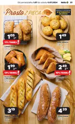Gazetka promocyjna Netto - Od Poniedziałku - Gazetka - ważna od 06.07 do 06.07.2024 - strona 25 - produkty: Piec, Pasztecik z pieczarkami, Bagietka, Pieczarka, Chleb, Ciabatta, Bułka