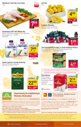 Gazetka promocyjna Stokrotka - Market - Gazetka - ważna od 12.04 do 12.04.2023 - strona 16 - produkty: Piwa, Piwo, Kurczak, Warzywa, Sos, Ser, Gra, Wilson, Telefon, Cukier, Cytryny, Szal, Kawa mielona, Kawa, Karp, Kosz, O nas, Mlekovita, Jacobs Krönung, Warka, Tuńczyk, Owoce, Cukierki, Jacobs, Wagi, Olej, Mięso, Mleko