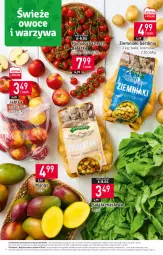 Gazetka promocyjna Stokrotka - Market - Gazetka - ważna od 12.04 do 12.04.2023 - strona 4 - produkty: Warzywa, Sałata masłowa, Ziemniaki, Sałat, Owoce, Masło, Mango, Pomidory, Mięso, Jabłka