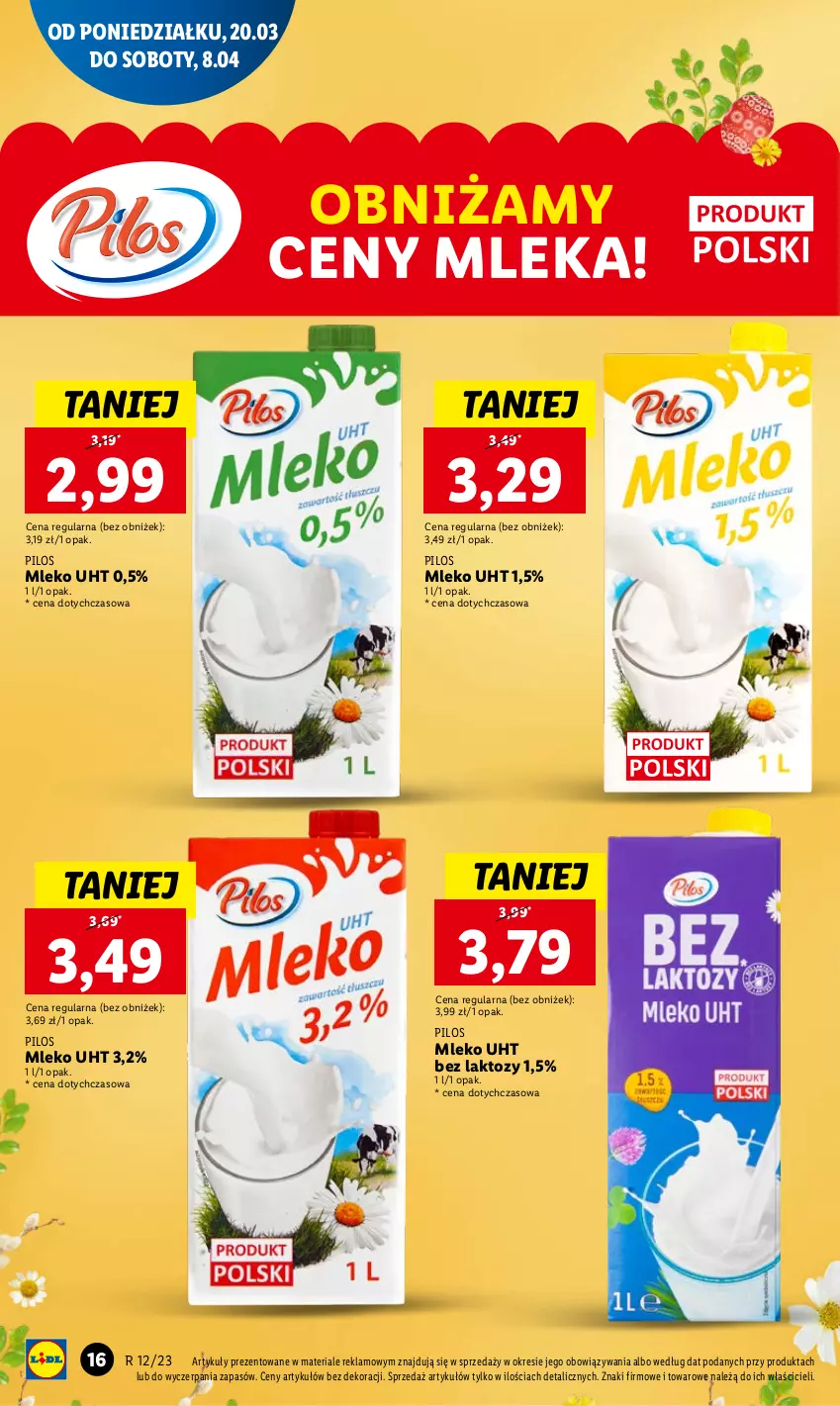 Gazetka promocyjna Lidl - GAZETKA - ważna 20.03 do 22.03.2023 - strona 18 - produkty: Mleko, Pilos