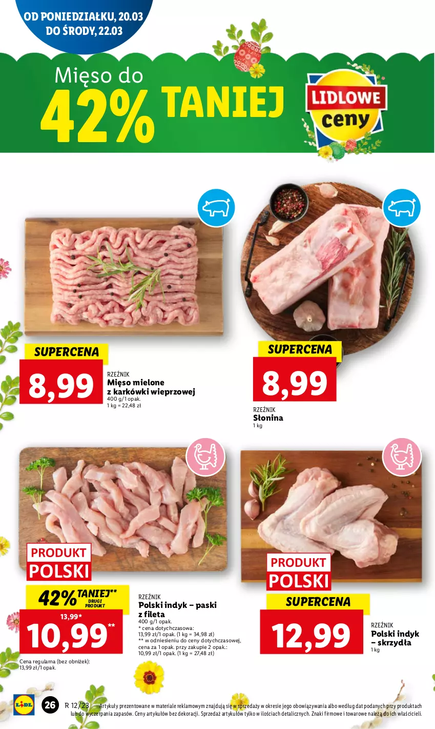 Gazetka promocyjna Lidl - GAZETKA - ważna 20.03 do 22.03.2023 - strona 28 - produkty: Mięso, Mięso mielone