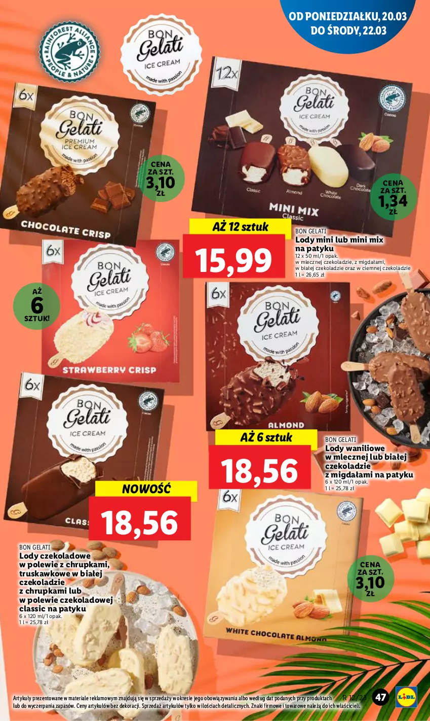 Gazetka promocyjna Lidl - GAZETKA - ważna 20.03 do 22.03.2023 - strona 55 - produkty: Lody