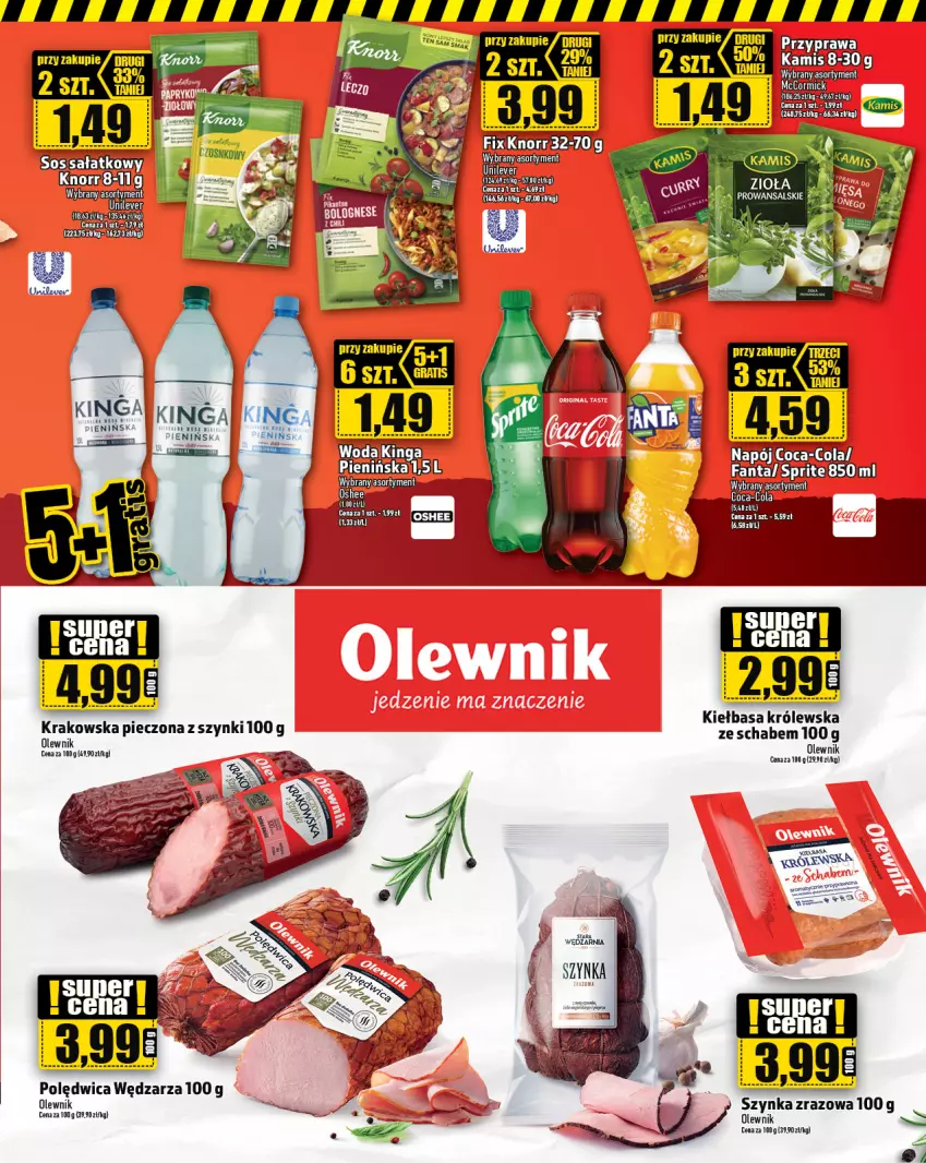 Gazetka promocyjna Topaz - Gazetka - ważna 03.08 do 09.08.2023 - strona 9 - produkty: Kiełbasa, Olewnik, Piec, Polędwica, Szynka