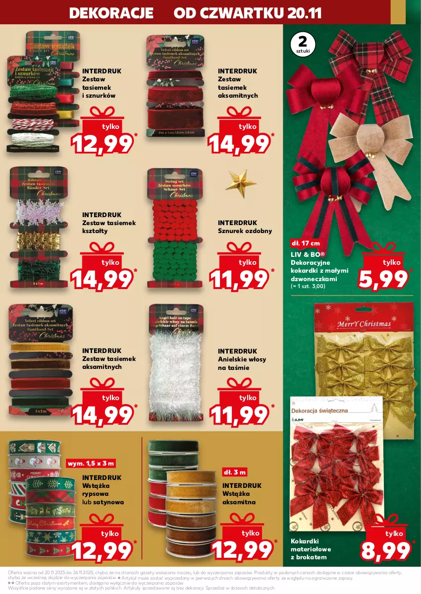 Gazetka promocyjna Kaufland - Kaufland - ważna 20.11 do 26.11.2025 - strona 45 - produkty: Aksam, Gra, Sznurek, Wstążka