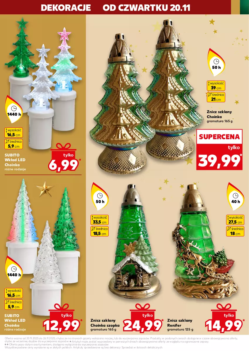 Gazetka promocyjna Kaufland - Kaufland - ważna 20.11 do 26.11.2025 - strona 55 - produkty: Choinka, Gra, Inka, Rama, Renifer, Sok, Znicz