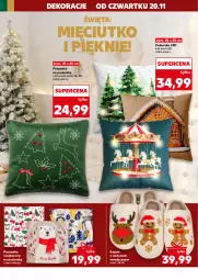Gazetka promocyjna Kaufland - Kaufland - Gazetka - ważna od 26.11 do 26.11.2025 - strona 40 - produkty: Kapcie, Poszewka, Poduszka
