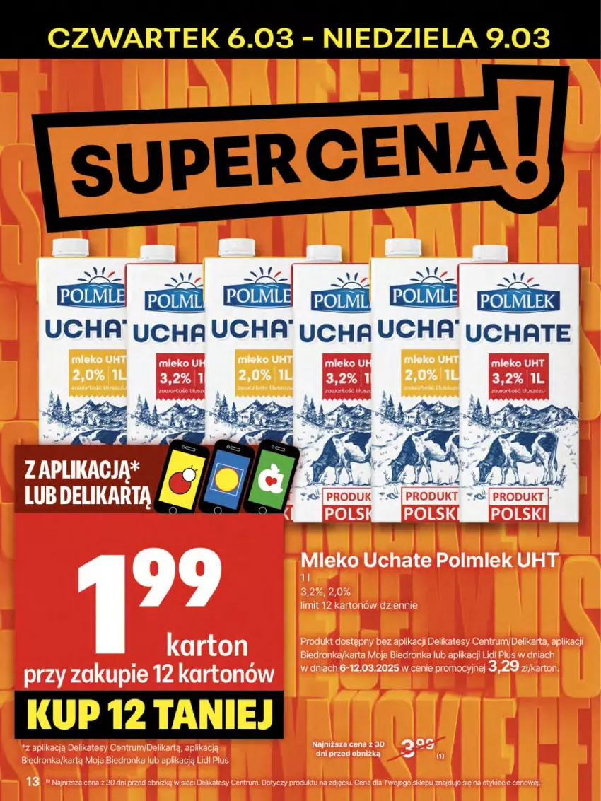 Gazetka promocyjna Delikatesy Centrum - NOWA GAZETKA Delikatesy Centrum od 6 marca! 6-12.03.2025 - ważna 06.03 do 12.03.2025 - strona 13 - produkty: Mleko, POLMLEK, Rum