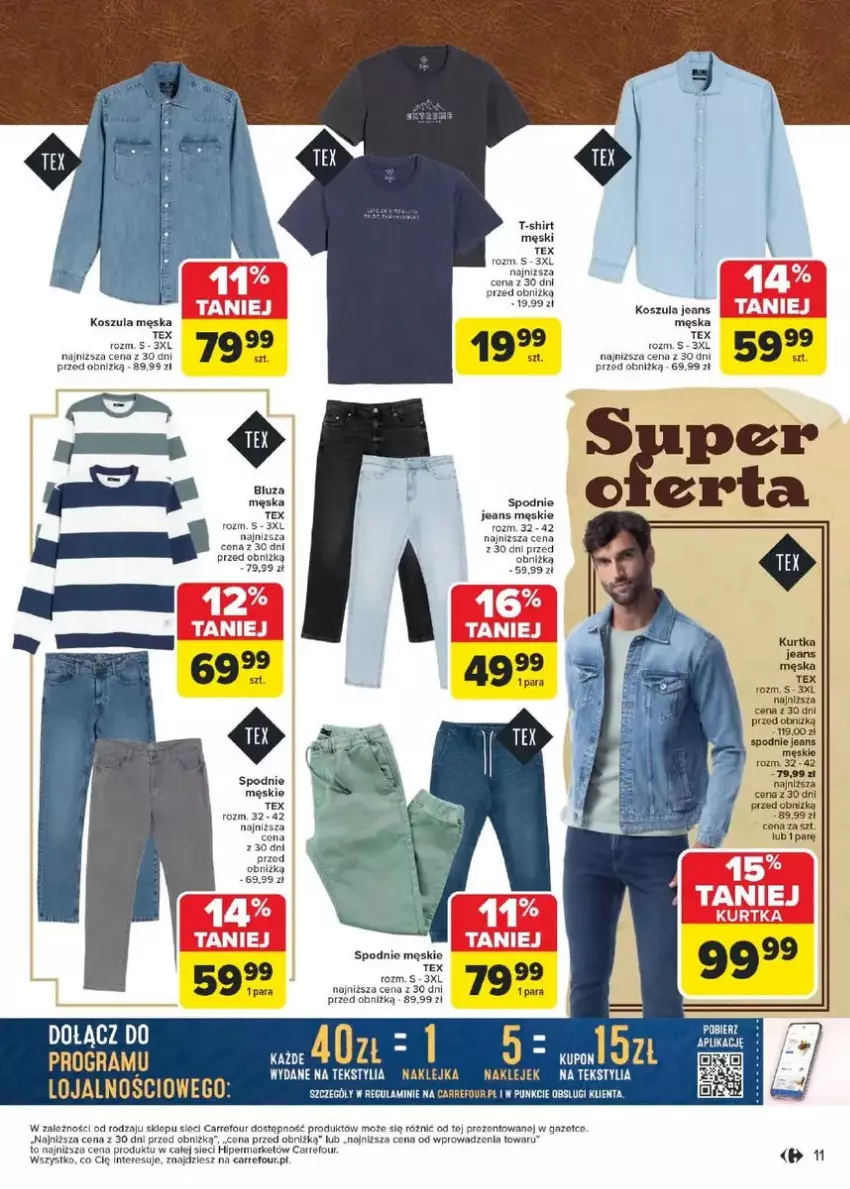 Gazetka promocyjna Carrefour - ważna 17.02 do 01.03.2025 - strona 3 - produkty: Bluza, Fa, Klej, Kosz, Koszula, Kurtka, Spodnie, T-shirt