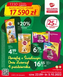 Gazetka promocyjna Selgros - Oferta spożywcza - Gazetka - ważna od 05.10 do 05.10.2022 - strona 1 - produkty: Whiskas, Tran, Mięta, Pedigree, LG, Fa