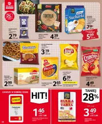 Gazetka promocyjna Selgros - Oferta spożywcza - Gazetka - ważna od 05.10 do 05.10.2022 - strona 26 - produkty: Piec, Top, Ser, Beskidzki, Tortilla, Chrupki, Tarta, Czekolada, Pieczywo chrupkie, Pieczywo, Crunchips, Baton, Deser, Bułka tarta, Lay’s, Bułka