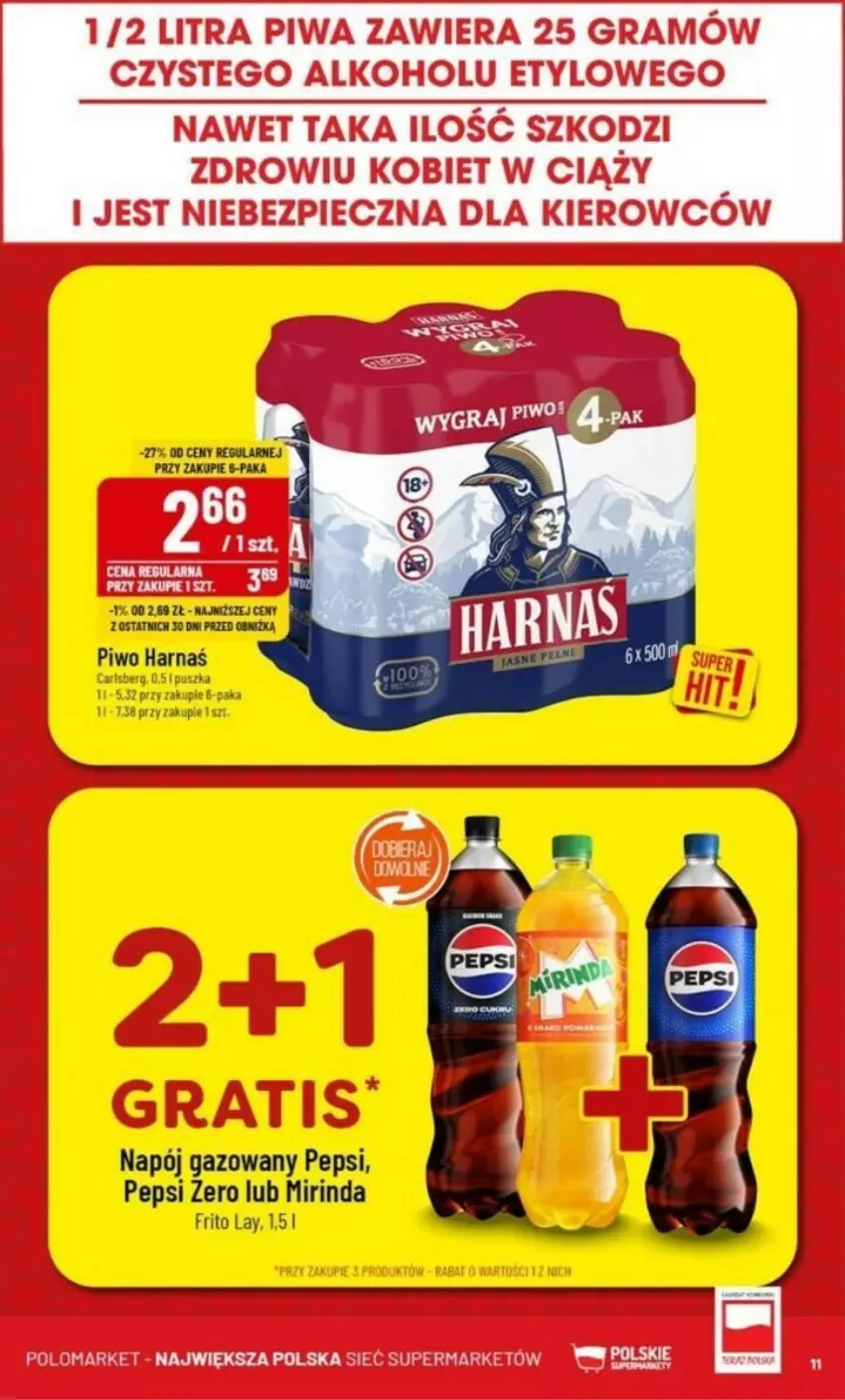 Gazetka promocyjna PoloMarket - ważna 14.08 do 20.08.2024 - strona 3 - produkty: Carlsberg, Fa, Gra, Harnaś, Mirinda, Napój, Napój gazowany, Pepsi, Piec, Piwa, Piwo