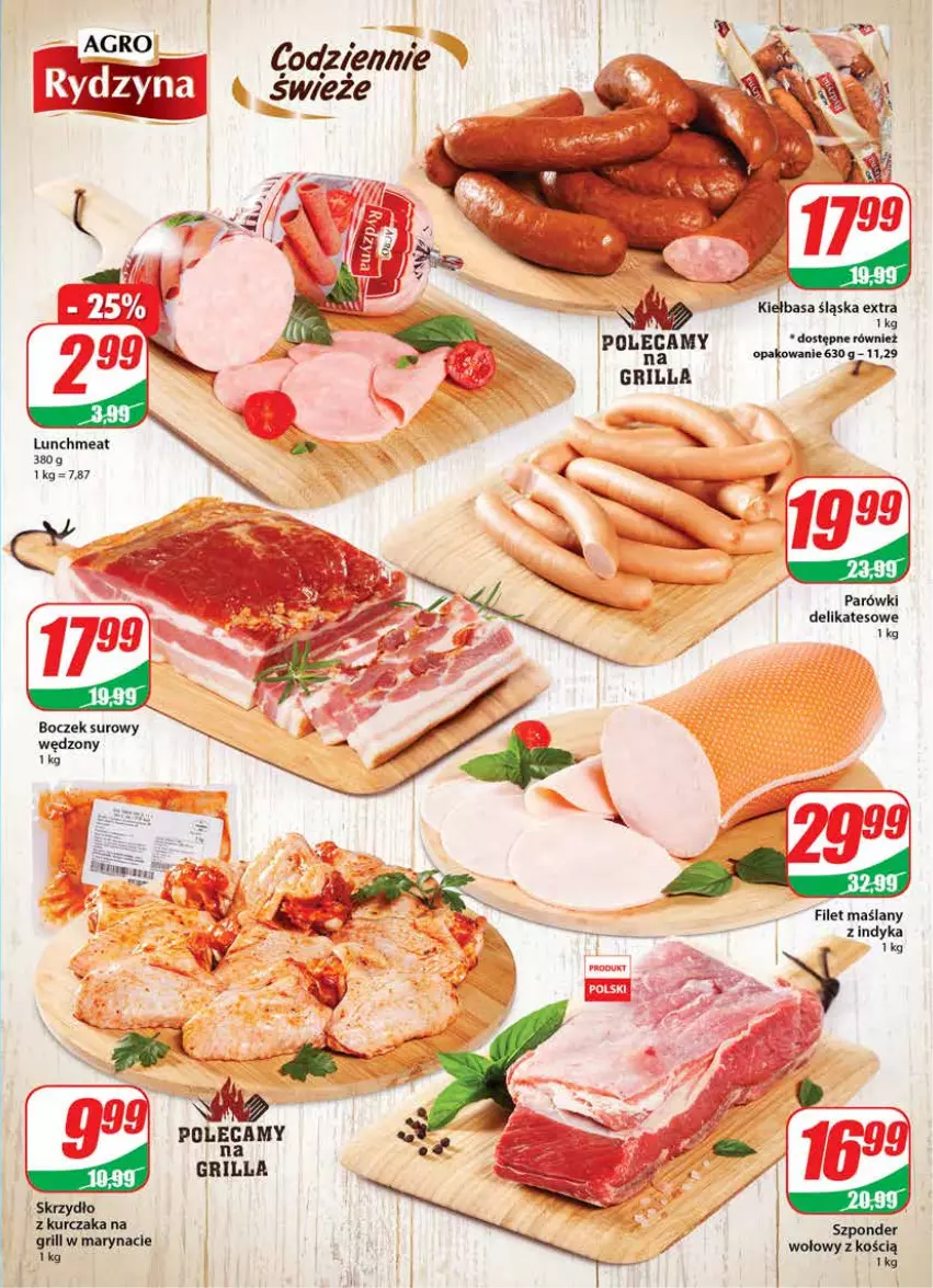 Gazetka promocyjna Dino - Gazetka - ważna 14.07 do 20.07.2021 - strona 9 - produkty: Boczek, Grill, Kiełbasa, Kiełbasa śląska, Kurczak, Parówki