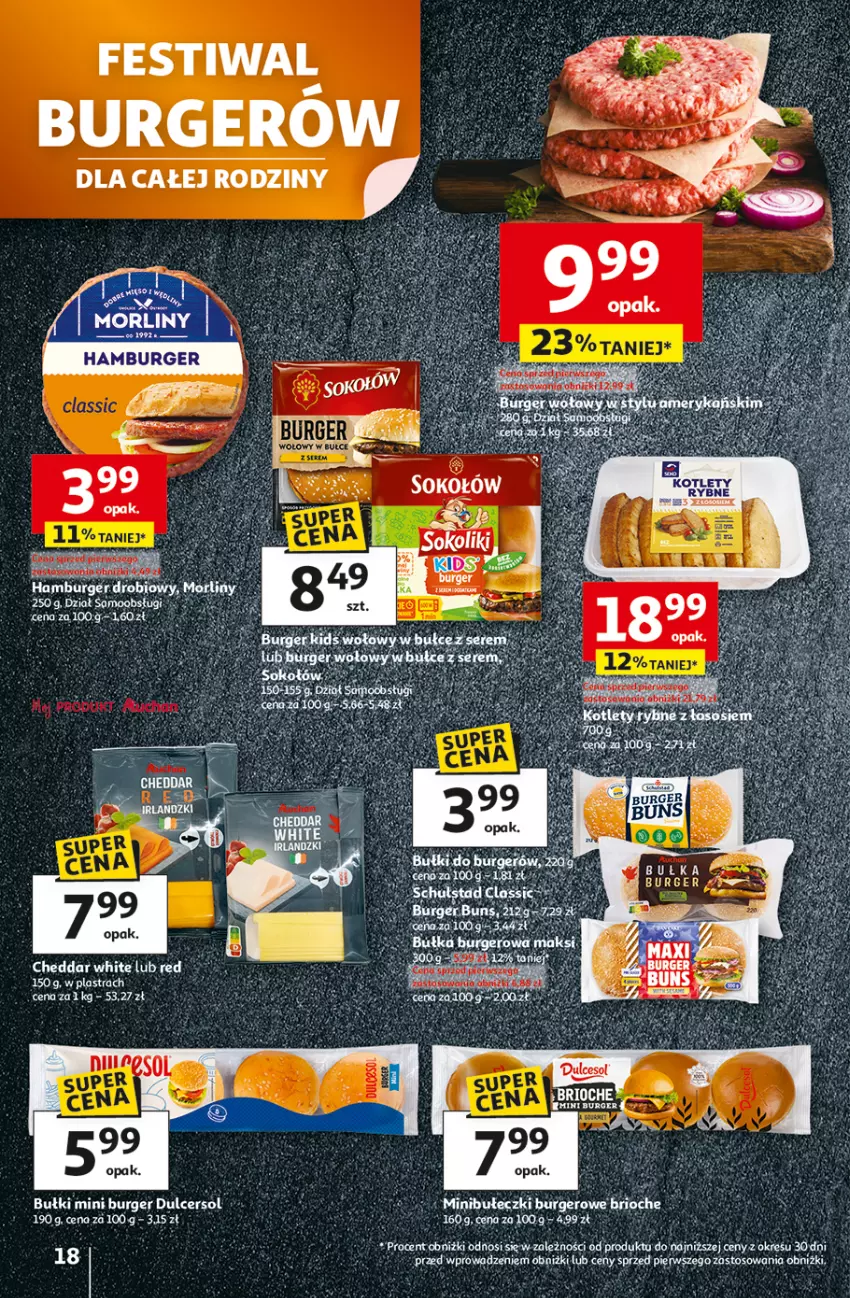 Gazetka promocyjna Auchan - Pewność niskich cen Hipermarket - ważna 07.08 do 13.08.2025 - strona 18 - produkty: Burger