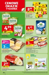 Gazetka promocyjna Auchan - Pewność niskich cen Hipermarket - Gazetka - ważna od 13.08 do 13.08.2025 - strona 24 - produkty: Mozzarella, Serek puszysty, Ser, Gin, Królewski, Kasztelan, Ser Kasztelan, Tarta, Serek, Wiko, Tartare