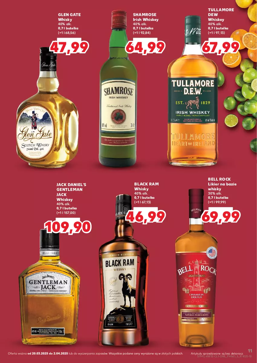 Gazetka promocyjna Kaufland - Barek Kauflandu - ważna 20.03 do 02.04.2025 - strona 11 - produkty: Bell, Glen Gate, Lack, Likier, Tullamore Dew, Whiskey, Whisky