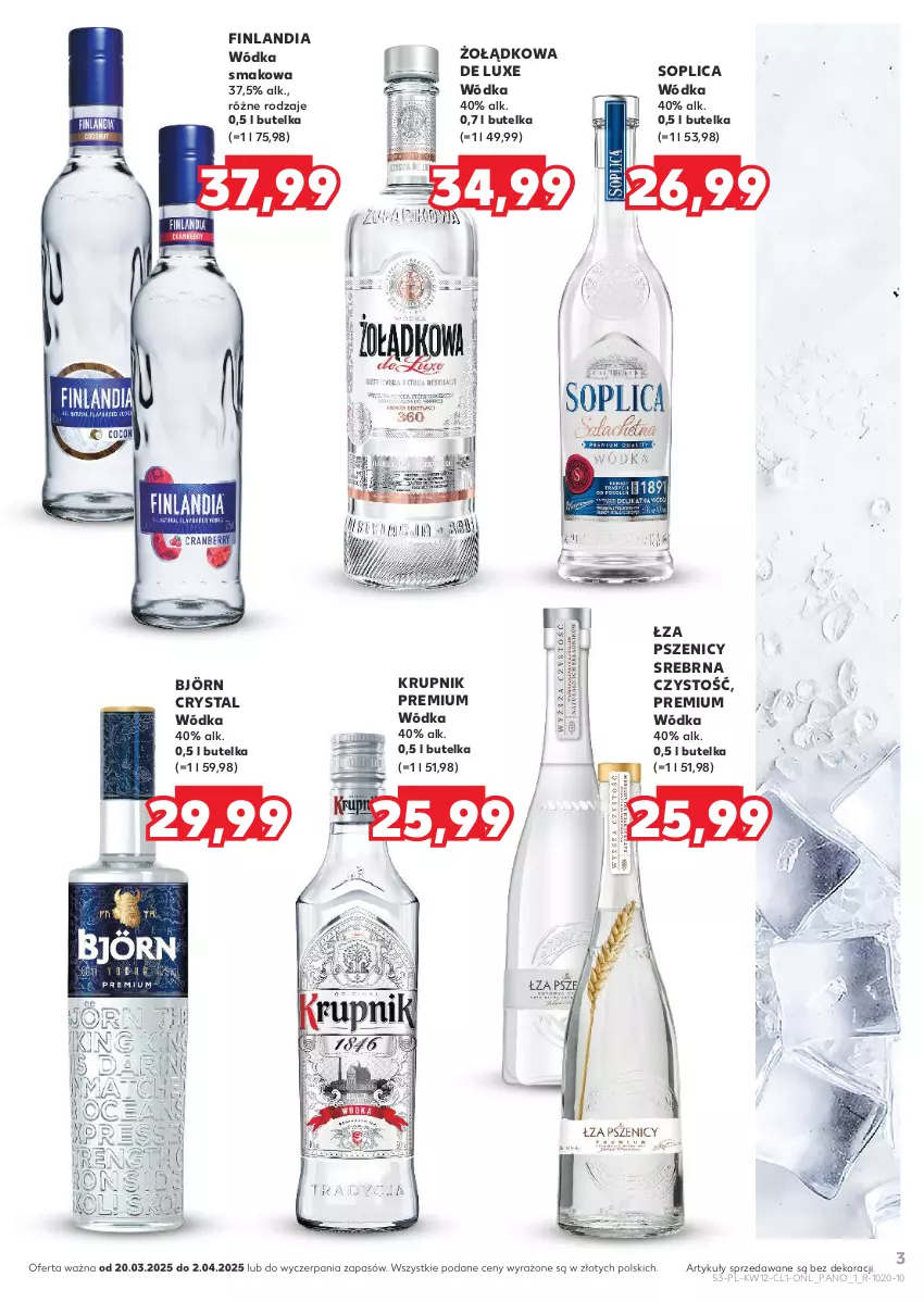 Gazetka promocyjna Kaufland - Barek Kauflandu - ważna 20.03 do 02.04.2025 - strona 3 - produkty: Finlandia, Krupnik, Soplica, Wódka