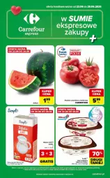 Gazetka promocyjna Carrefour - Gazetka Express w SUMIE ekspresowe zakupy - Gazetka - ważna od 29.06 do 29.06.2026 - strona 1 - produkty: Por, Pomidory, Mleko