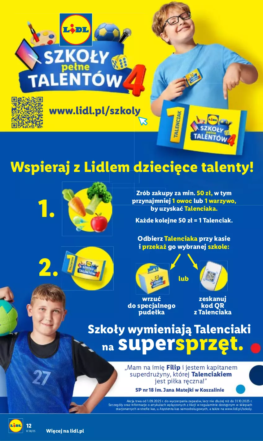 Gazetka promocyjna Lidl - GAZETKA - ważna 15.09 do 17.09.2025 - strona 14 - produkty: Dzieci, Kosz, Olej, Szal